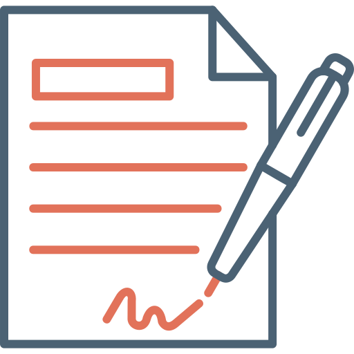 Contract Generic Outline Color icon