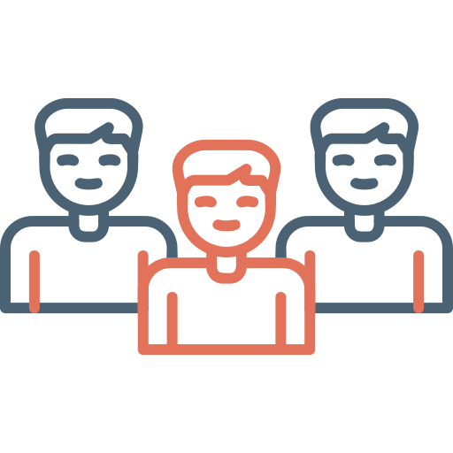 Group Generic Outline Color icon