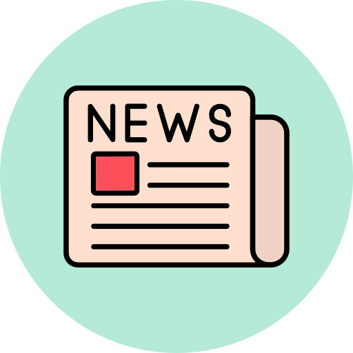 Newspaper icon Generic Outline Color