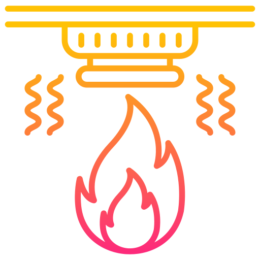 Sensor de fuego icono gratis