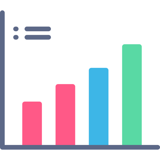 gráfico de barras icono gratis