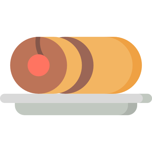 pastel de rollo icono gratis