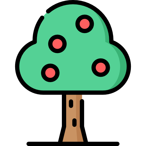 Árbol de frutas icono gratis