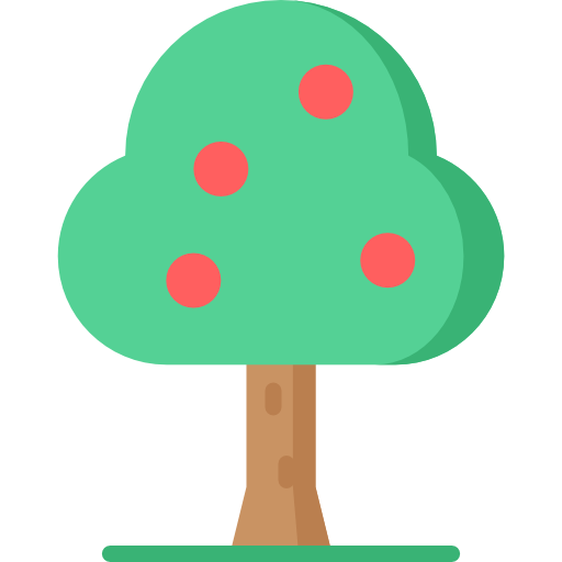 Árbol de frutas icono gratis