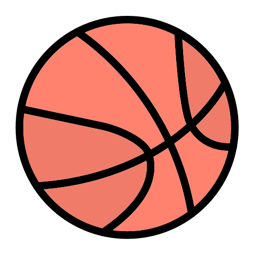 Basket ball Generic Outline Color icon