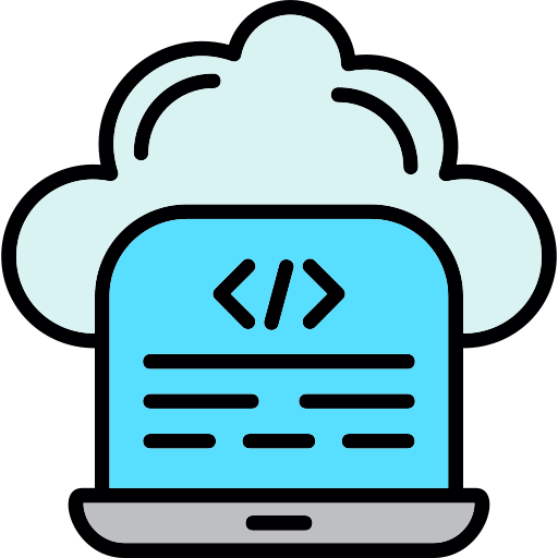 codificación en la nube icono gratis