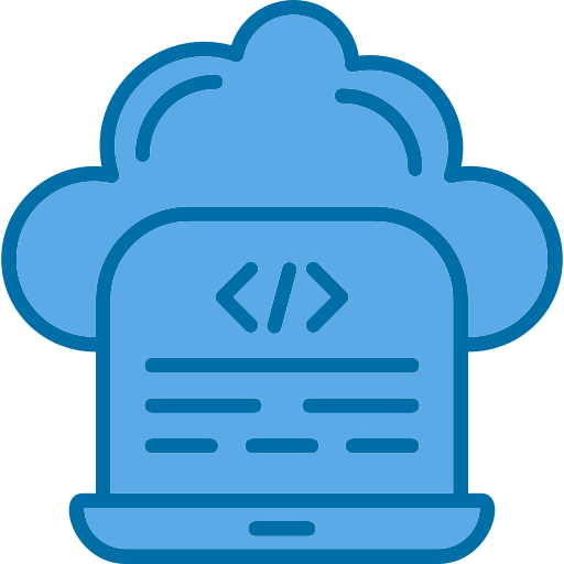 codificación en la nube icono gratis