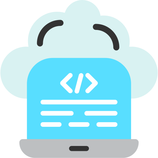 codificación en la nube icono gratis