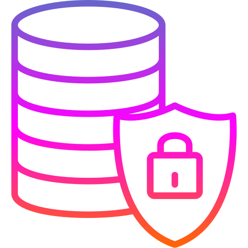 seguridad de datos icono gratis