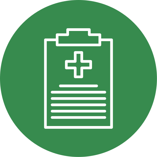 informe médico icono gratis