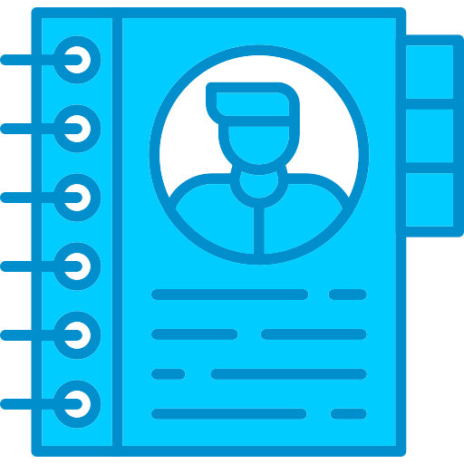 directorio telefónico icono gratis