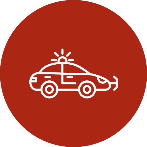 Police car Generic Flat icon