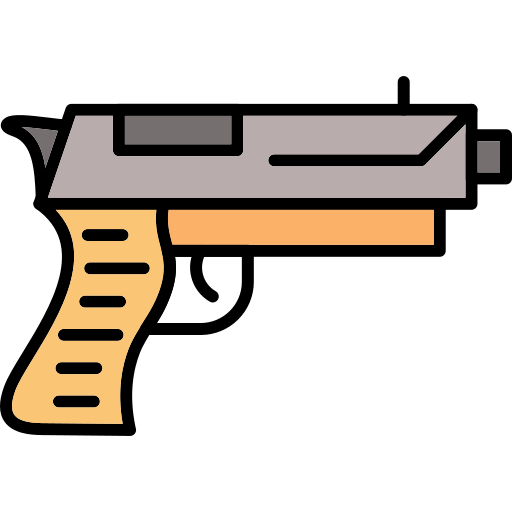 Gun Generic Outline Color icon