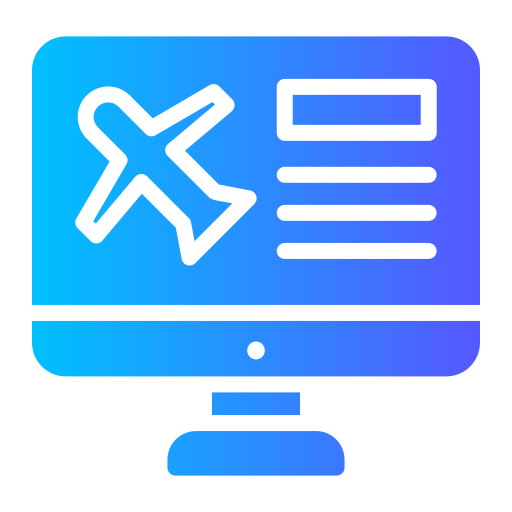 informacion de vuelo icono gratis
