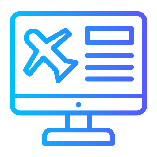 informacion de vuelo icono gratis