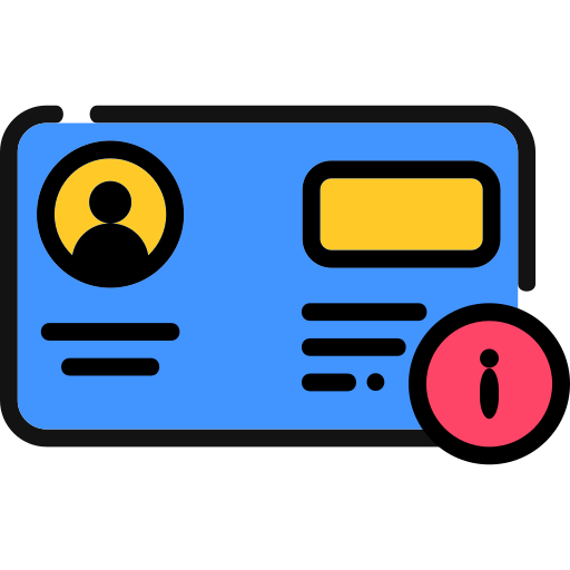 tarjeta de identificación icono gratis