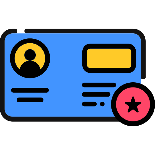 tarjeta de identificación icono gratis