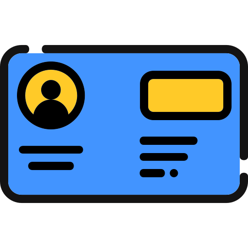 tarjeta de identificación icono gratis