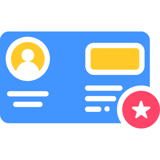 tarjeta de identificación icono gratis
