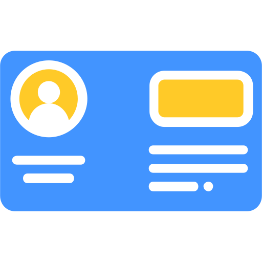 tarjeta de identificación icono gratis