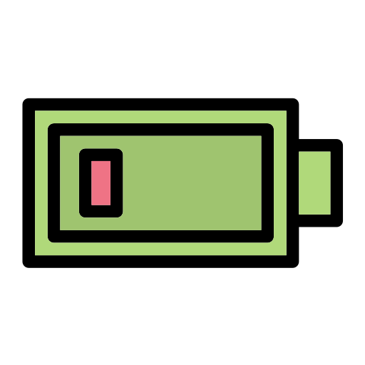 batería baja icono gratis