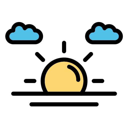 Заход солнца бесплатно иконка