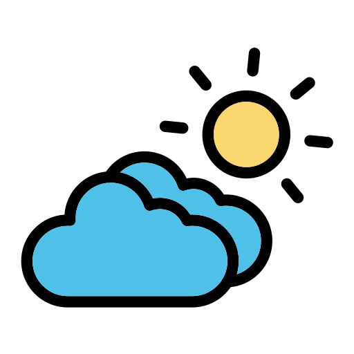 Cloudy Generic Outline Color Icon