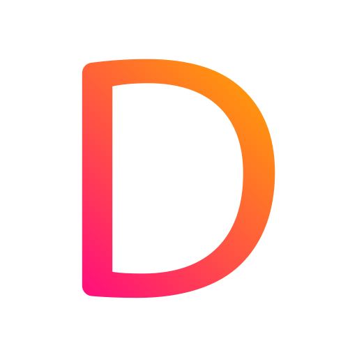 Letter d Generic Flat Gradient icon