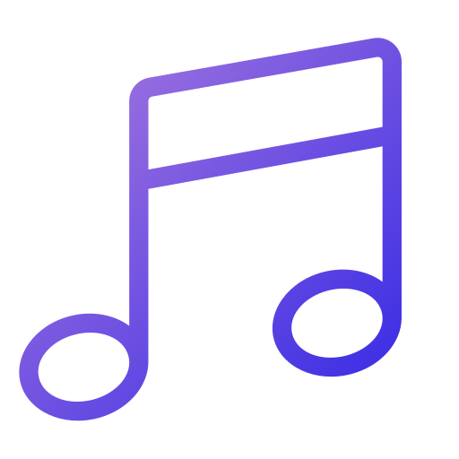 Music note Generic Gradient icon