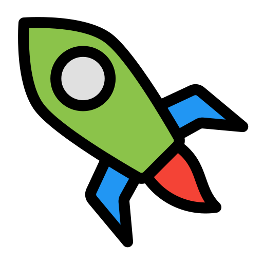 Rocket Generic Outline Color icon