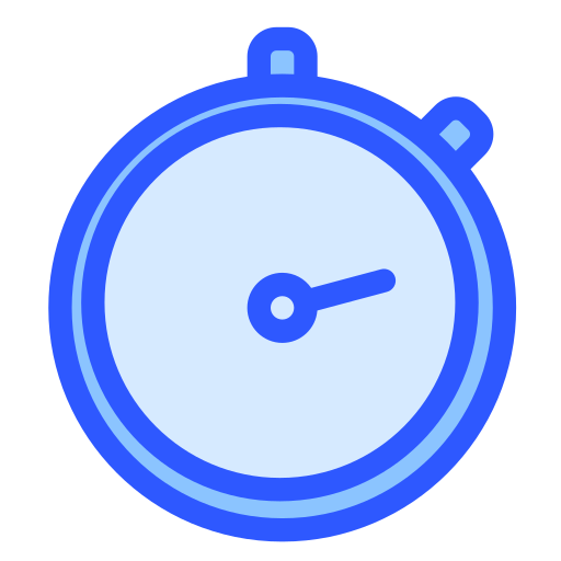 Stopwatch Generic Blue icon