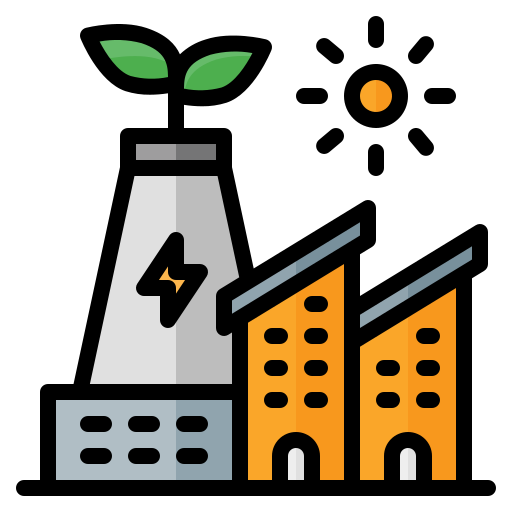 Eco factory free icon