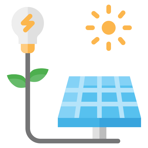 energía solar icono gratis