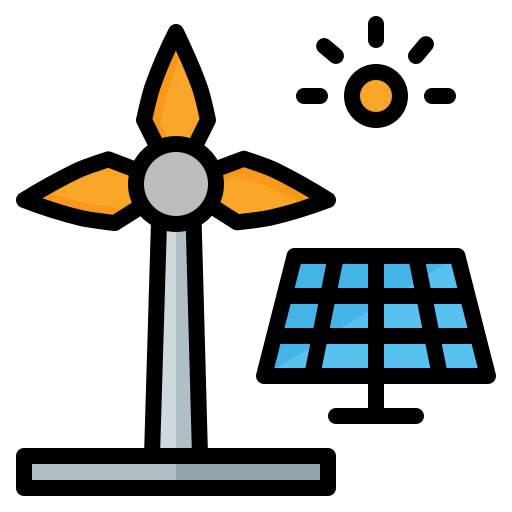 Renewable energy Generic Outline Color icon