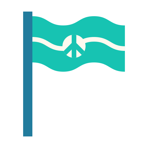 bandera de la paz icono gratis