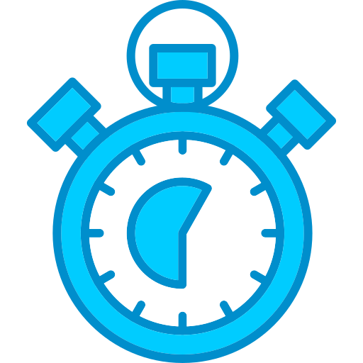 Stopwatch Generic Blue icon