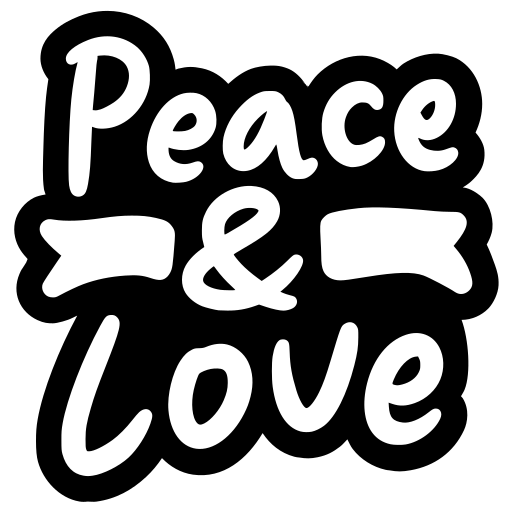 Peace and love Stickers - Free miscellaneous Stickers