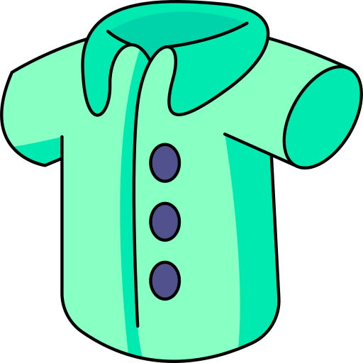 Shirt Generic Thin Outline Color icon