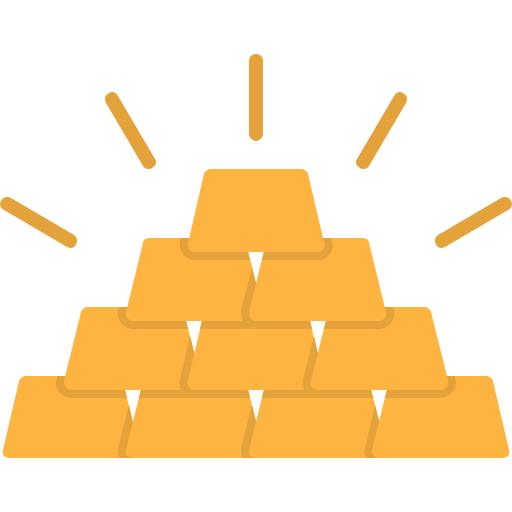 lingote de oro icono gratis