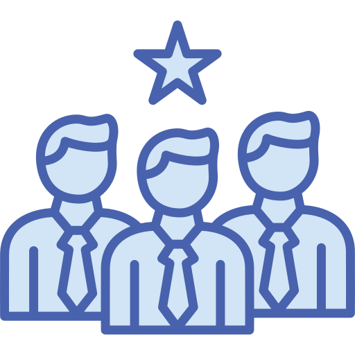 Leadership Generic Blue icon