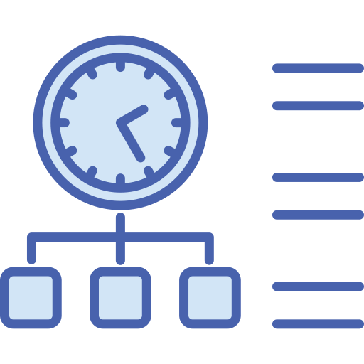 gestión del tiempo icono gratis