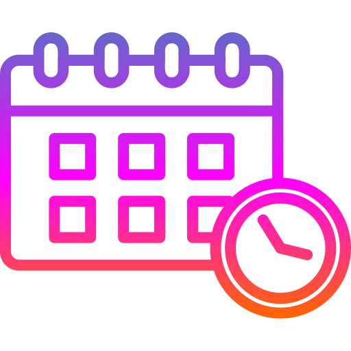 Schedule Generic Gradient icon