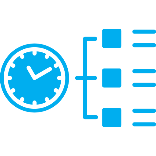 gestión del tiempo icono gratis