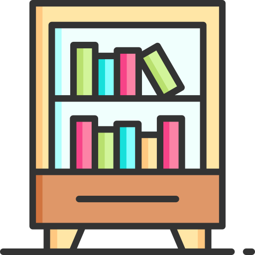 Bookshelf free icon