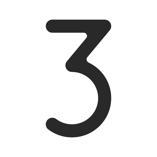 Number 3 free icon Number 3 free icon