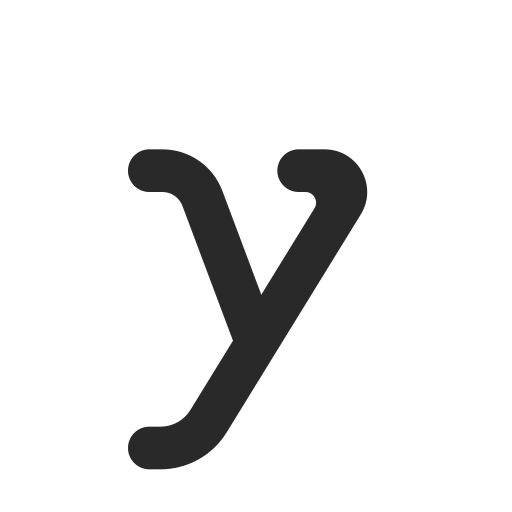 Letter y Generic Grey icon