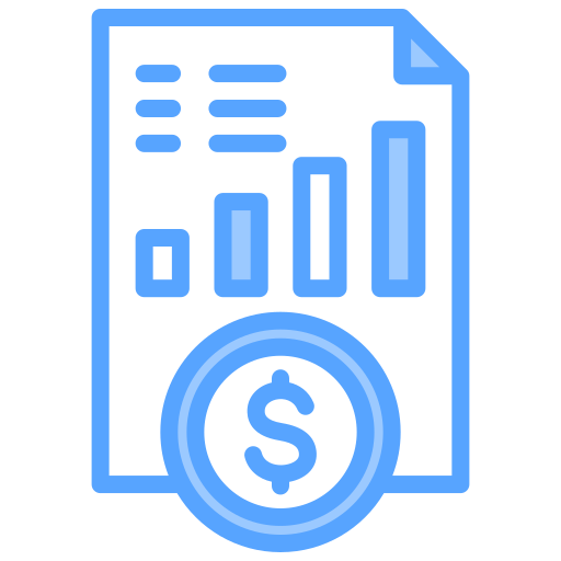 informe financiero icono gratis