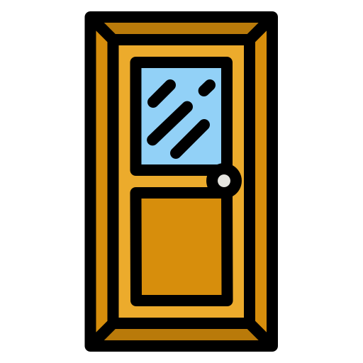 Door Generic Outline Color icon