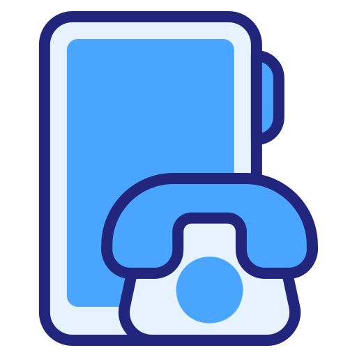 Telephone Generic Blue icon