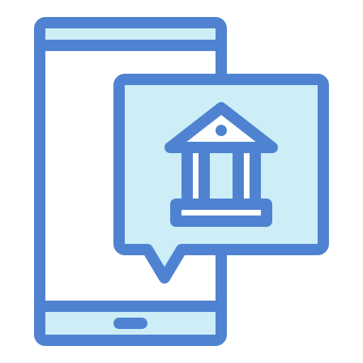 Online banking Generic Blue icon